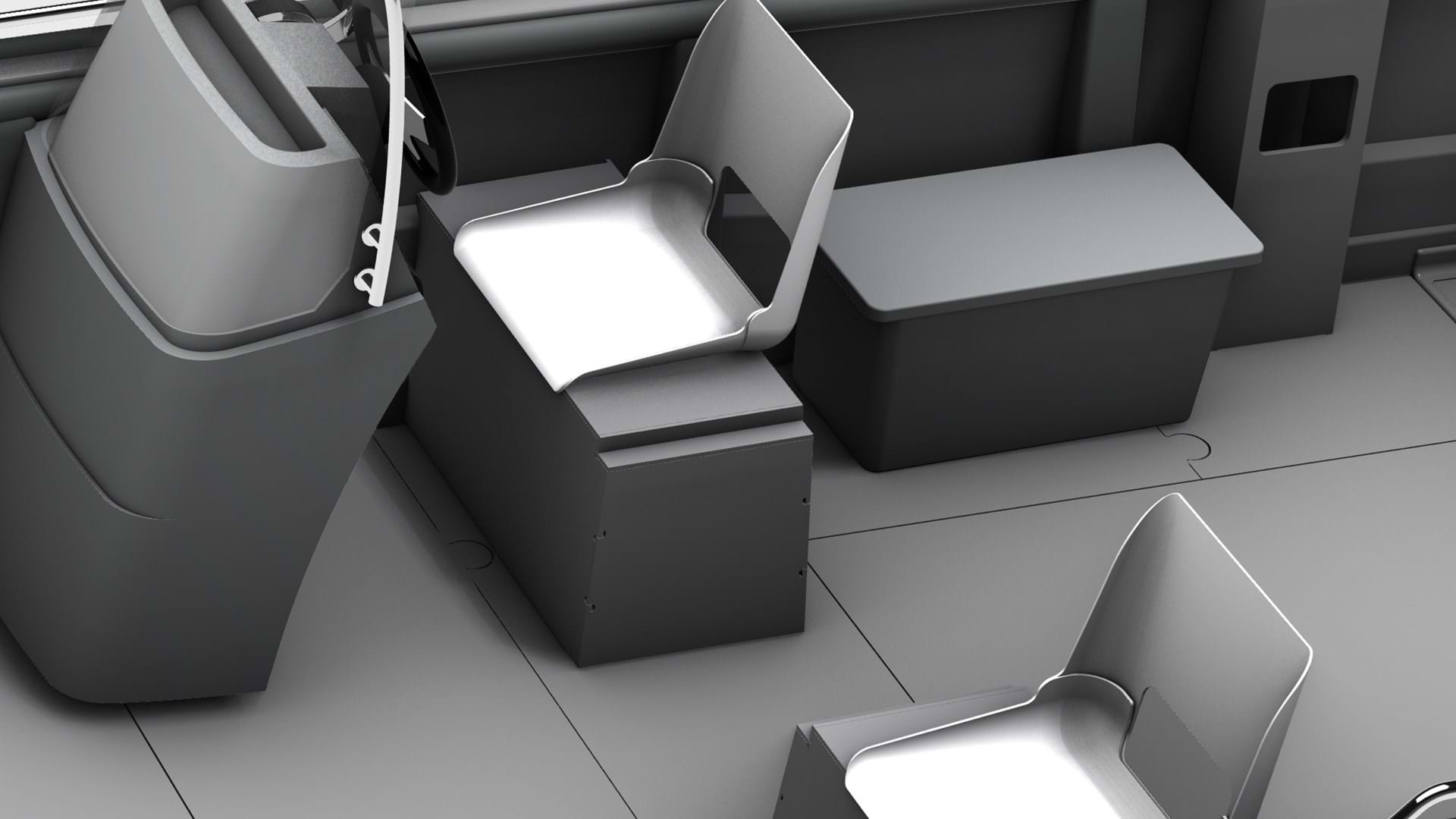 S 725 PRO OPEN Removable Seating Bench